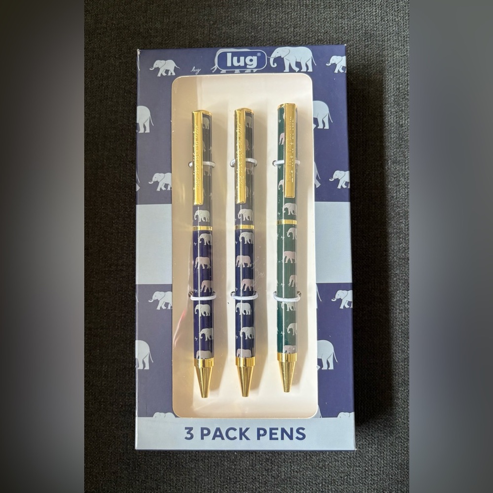 Lug Scribble Pens 3-pack – Elephants